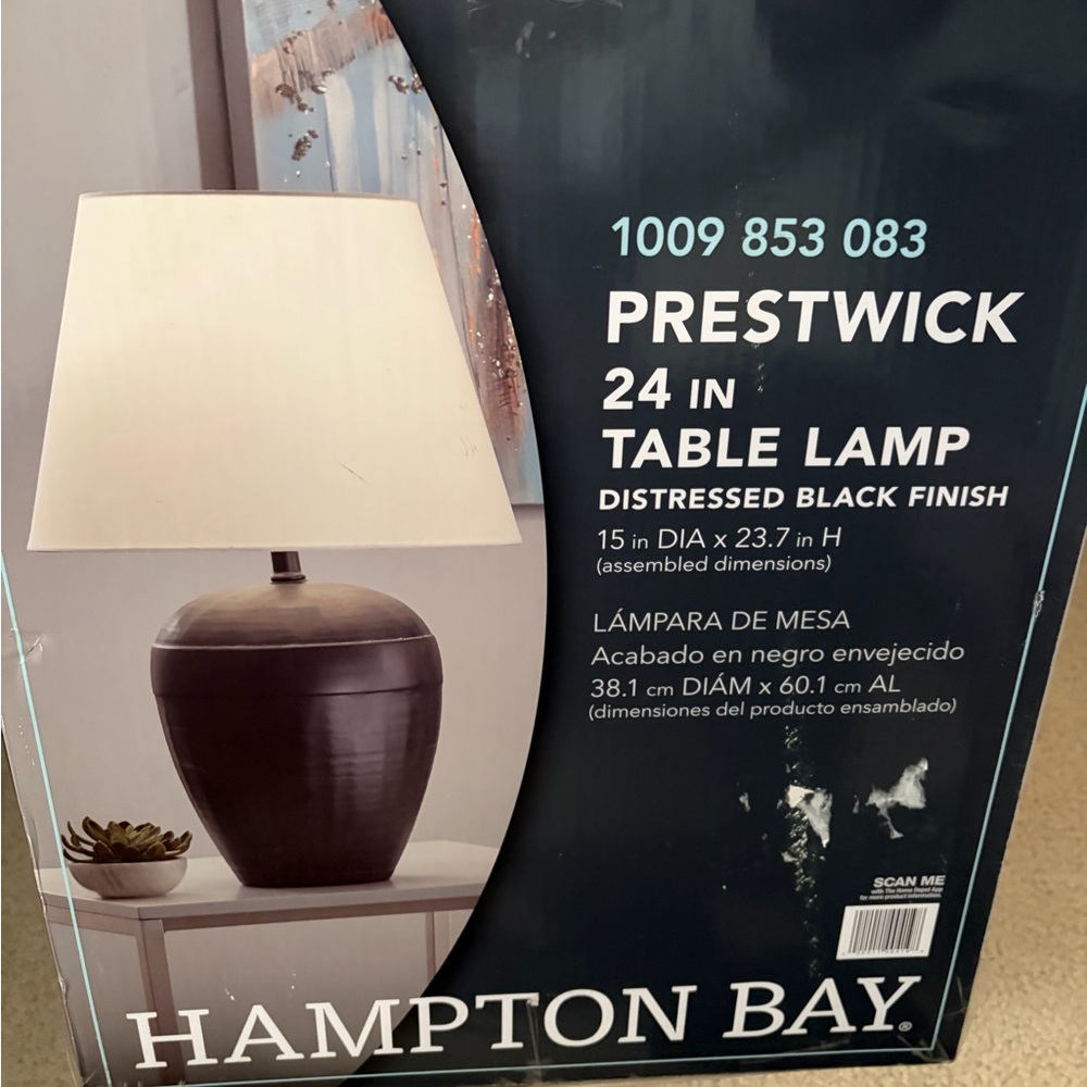 Threshold Floor Lamp with White Shade